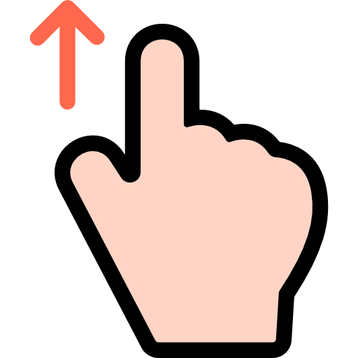 Swipe up